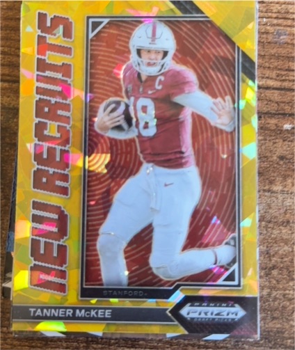 2023 Panini Prizm Draft Picks New Recruits #NR-9 Tanner McKee — front