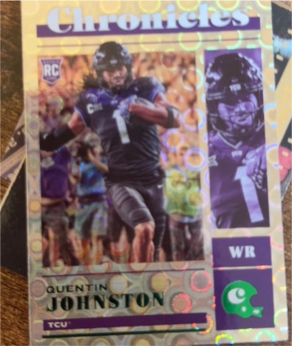 2023 Panini Chronicles Draft Picks #3 Quentin Johnston — front
