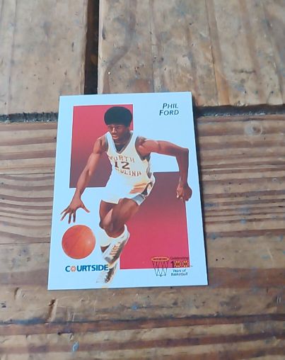 1992 Courtside #9 Phil Ford — front