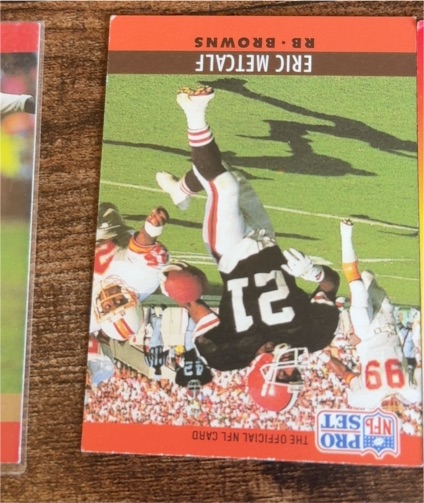 1990 Pro Set #21 Eric Metcalf — front