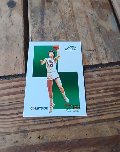 1992 Courtside #28 Chris Mullin — front