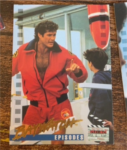 1995 Sports Time Inc. Baywatch Episodes Card — front