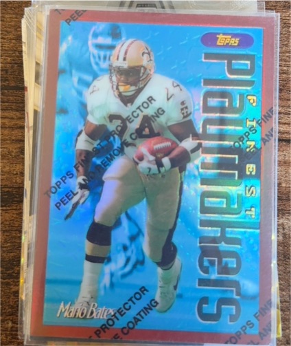 1996 Topps Finest #332 Mario Bates — front