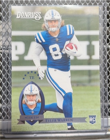 2025 Panini Donruss #4 Tyler Warren Retro 1995 Rookie — front