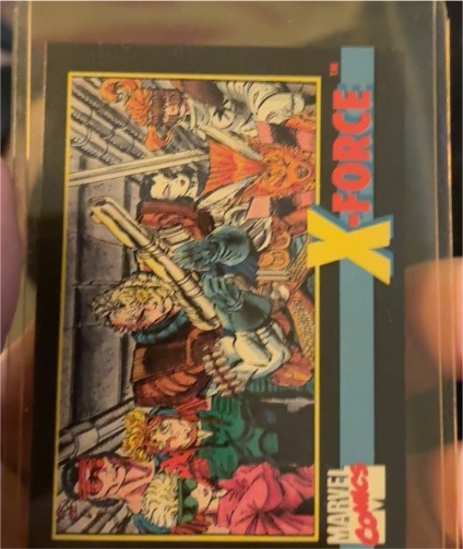 1991 Marvel Comics X-Force Card — front