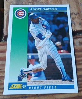 1992 Score #75 Andre Dawson — front