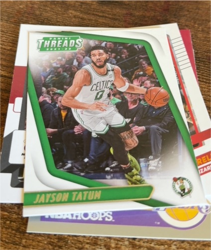 2021-22 Panini Chronicles Threads #96 Jayson Tatum — front