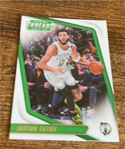 2021-22 Panini Chronicles Threads Jayson Tatum — front
