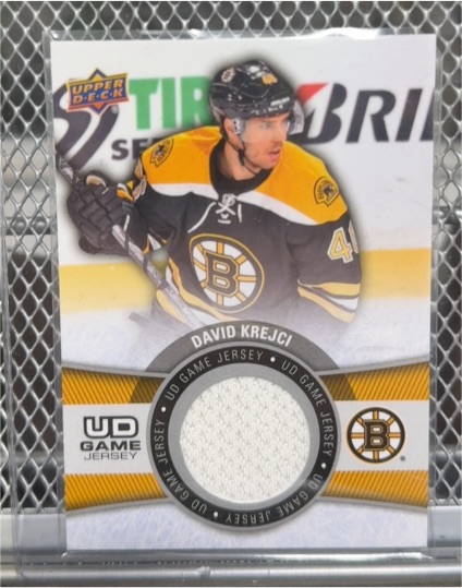 2015-16 Upper Deck UD Game Jersey #GJ-DK David Krejci — front