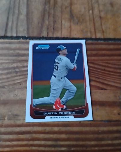 2012 Bowman Chrome #217 Dustin Pedroia — front