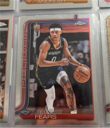 2025-26 Topps Chrome #257 Jeremiah Fears — front