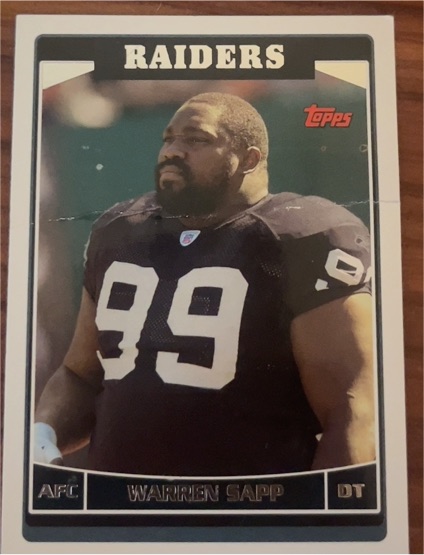 2006 Topps #166 Warren Sapp — front