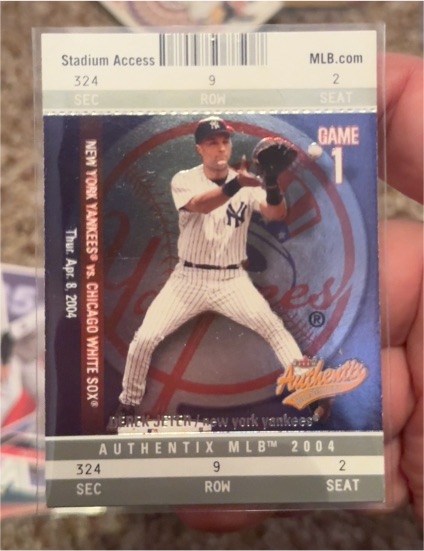 2004 Fleer Authentix #2 Derek Jeter — front