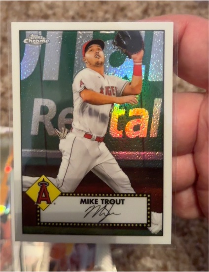 2021 Topps Chrome 1952 Topps Redux #TC52-27 Mike Trout — front