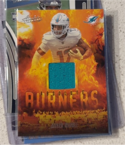 2025 Panini Absolute Burners #ABU-JWA Jaylen Waddle — front
