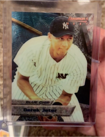 1994 Bowman's Best #2 Derek Jeter Blue Chip — front