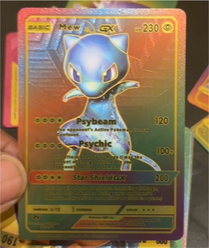 Mew GX Fan Art Gold Foil #230 — front