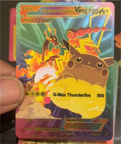 Charizard & Pikachu VMAX #HP720 Fan Art — front