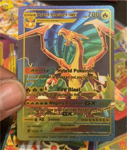 2023 Pokemon Hybrid Charizard GX #127/255 — front