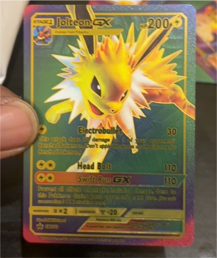 2018 Pokémon SM Promo #SM173 Jolteon GX — front