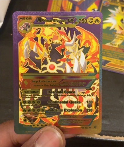 2015 Pokemon Primal Groudon EX #158 — front