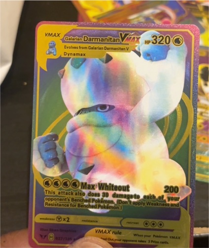 2021 Pokémon Vivid Voltage #037 Galarian Darmanitan VMAX — front