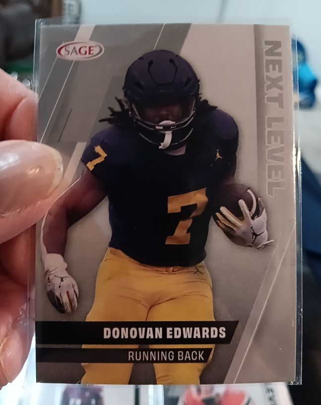 2025 Sage High Series #103 Donovan Edwards — front