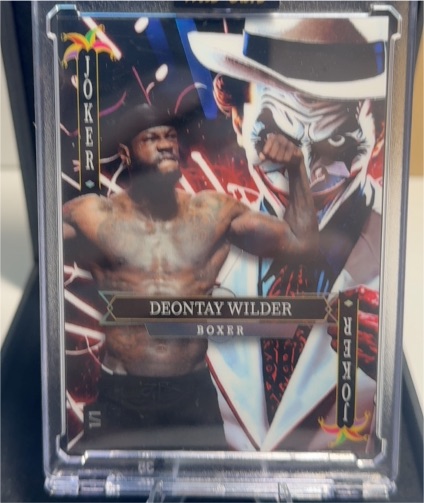 2025 Wild Card Jokers Wild Joker Deontay Wilder — front