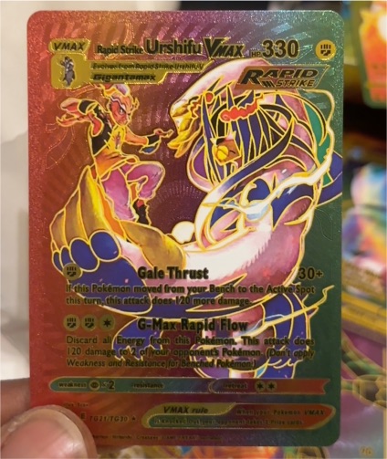 2022 Pokémon Brilliant Stars #TG30 Rapid Strike Urshifu VMAX — front