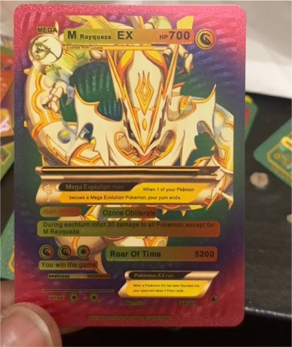 Mega Rayquaza EX 159/300 Fan Made — front