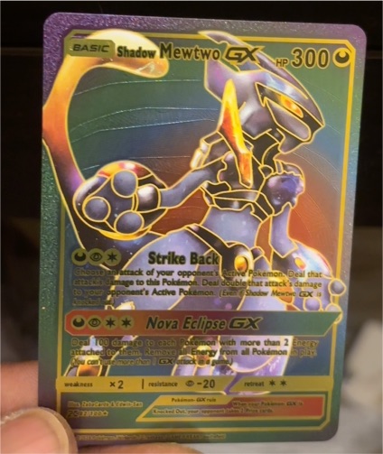 2018 Pokémon TCG SM194 Shadow Mewtwo GX — front