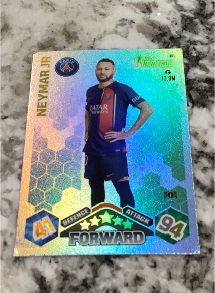 2023 Topps Match Attax UEFA Heritage #461 Neymar Jr — front