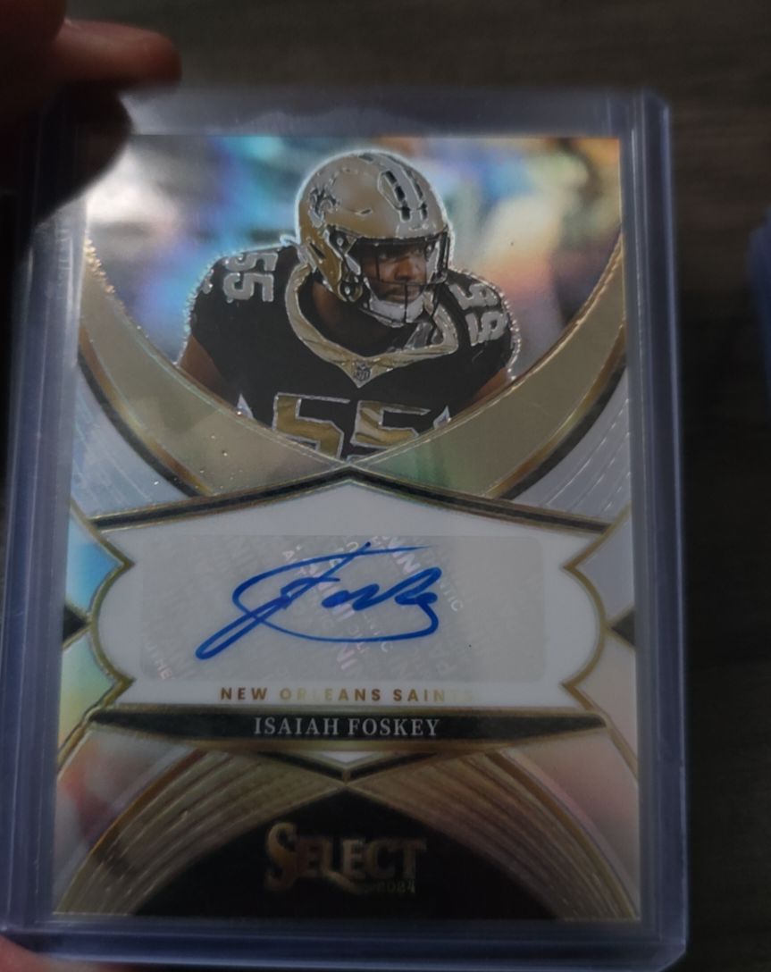 2024 Panini Select Signatures Silver Prizm Isaiah Foskey #SSP-IFY — front