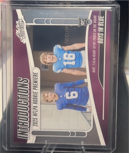 2025 Panini Absolute #I-JDT Jaxson Dart & Isaac Teslaa Introductions Rookie Premiere — front