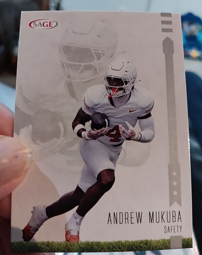 2025 Sage High Series #136 Andrew Mukuba — front