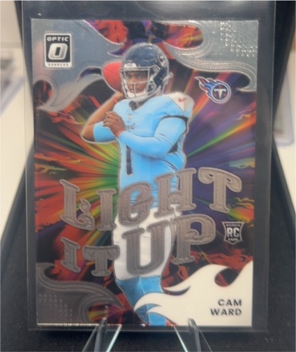 2025 Panini Donruss Optic #1 Cam Ward Light It Up Rookie — front