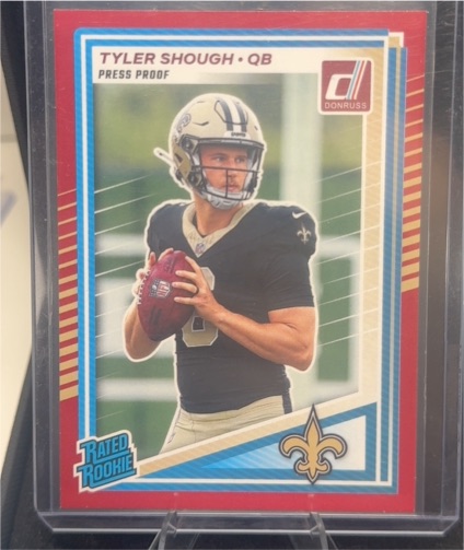 2025 Donruss #304 Tyler Shough Press Proof — front
