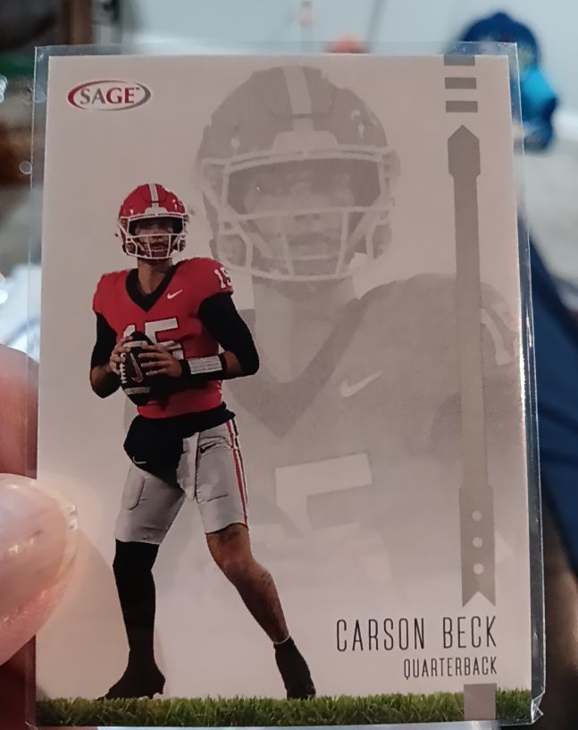 2025 Sage High Series #132 Carson Beck — front