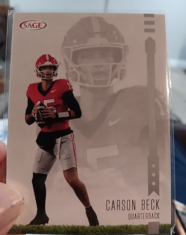 2025 Sage High Series #132 Carson Beck — front