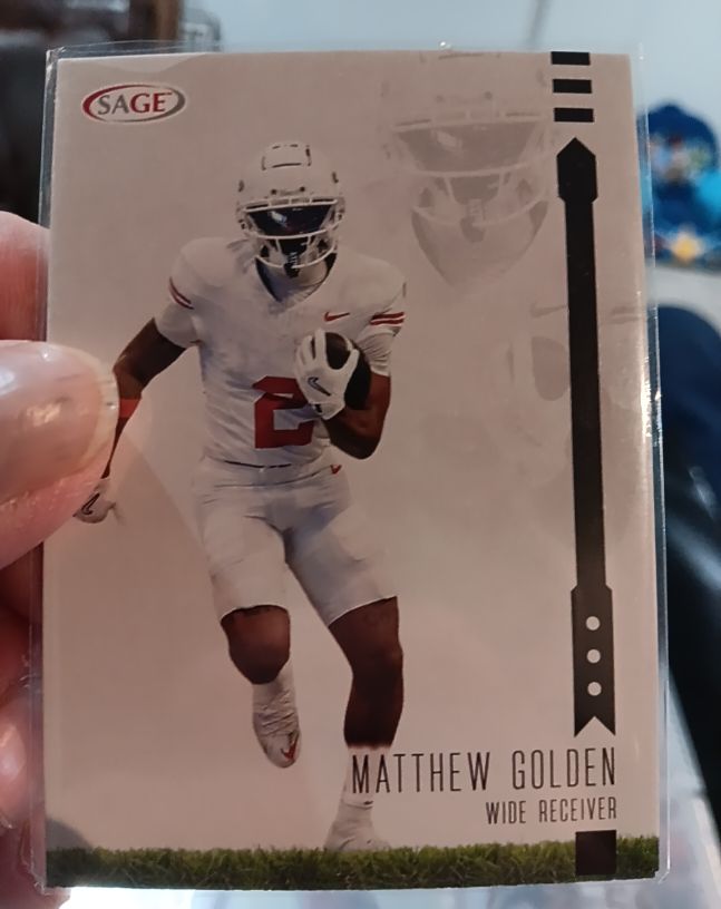 2025 Sage Football Black #121 Matthew Golden — front