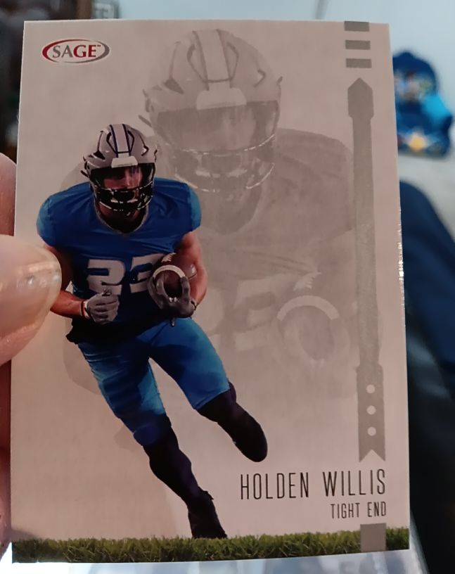 2025 Sage High Series Black #123 Holden Willis — front