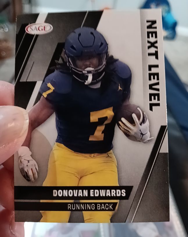 2025 Sage High Series #103 Donovan Edwards — front