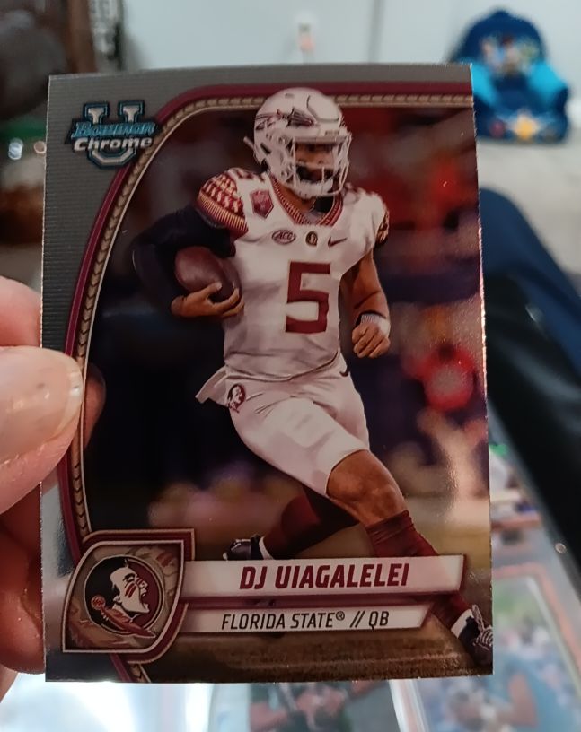 2024 Bowman University Chrome #48 DJ Uiagalelei — front
