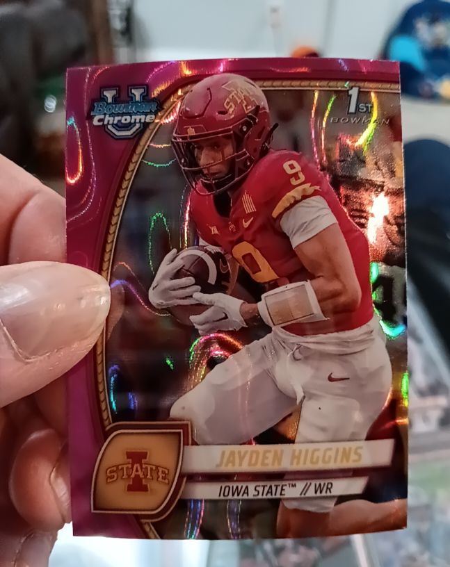2024 Bowman University Chrome #94 Jayden Higgins — front
