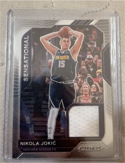 2020-21 Panini Prizm Sensational Swatches #SSW-NJK Nikola Jokic — front