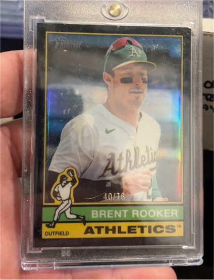 2025 Topps Heritage #83 Brent Rooker — front