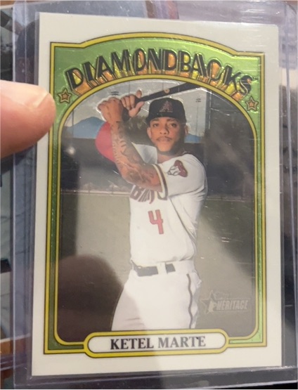 2021 Topps Heritage #83 Ketel Marte — front
