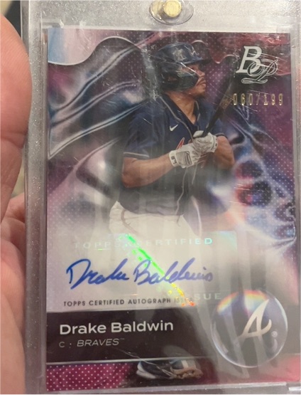 2023 Bowman Platinum #TOP-26 Drake Baldwin — front