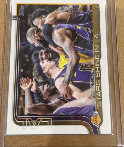 2025-26 Topps #293 Showtime! Stars Shine in LA LeBron James — front