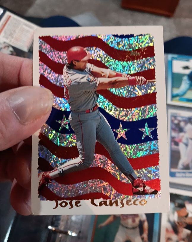 1995 Topps CyberStats Season in Review #2 Jose Canseco — front